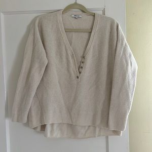 Madewell cream sweater size small